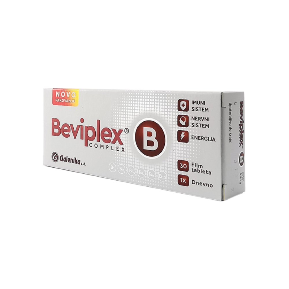 Beviplex® B Complex 30 Film Tableta | Markfarm Apoteka