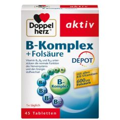 Doppel Herz B komplex + Folna kiselina 45 tableta