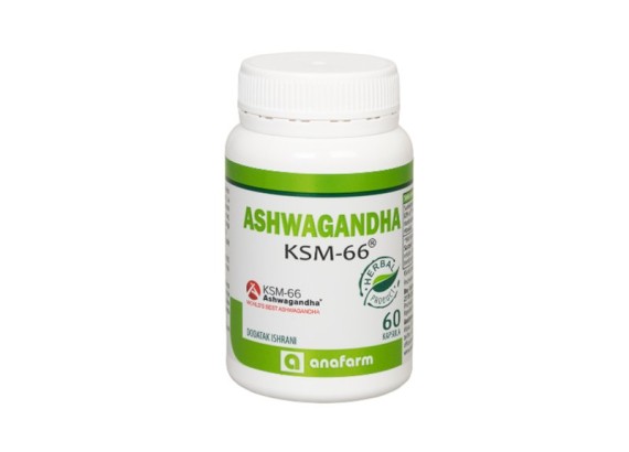 Ashwagandha KSM 66, 60 kapsula